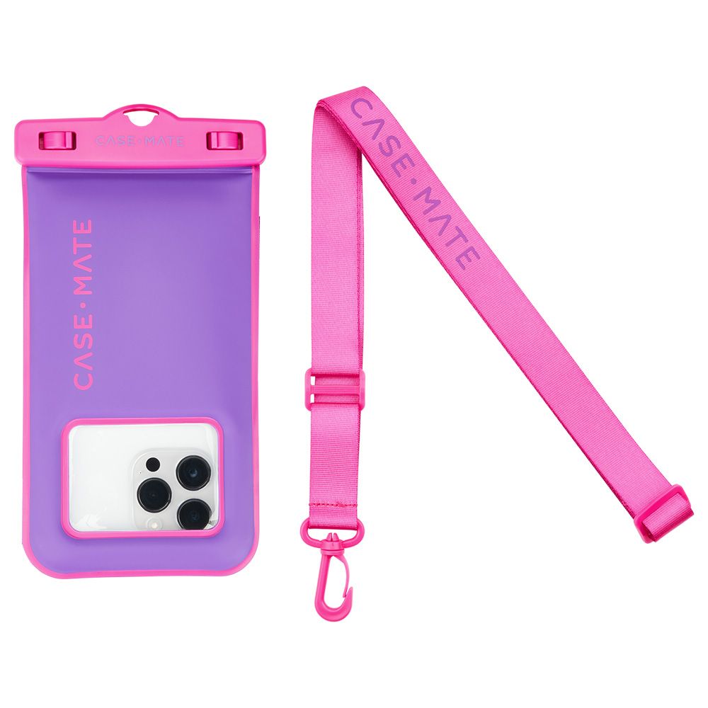 Case-Mate - Universal Waterproof Floating Phone Pouch - Purple/Fuchsia