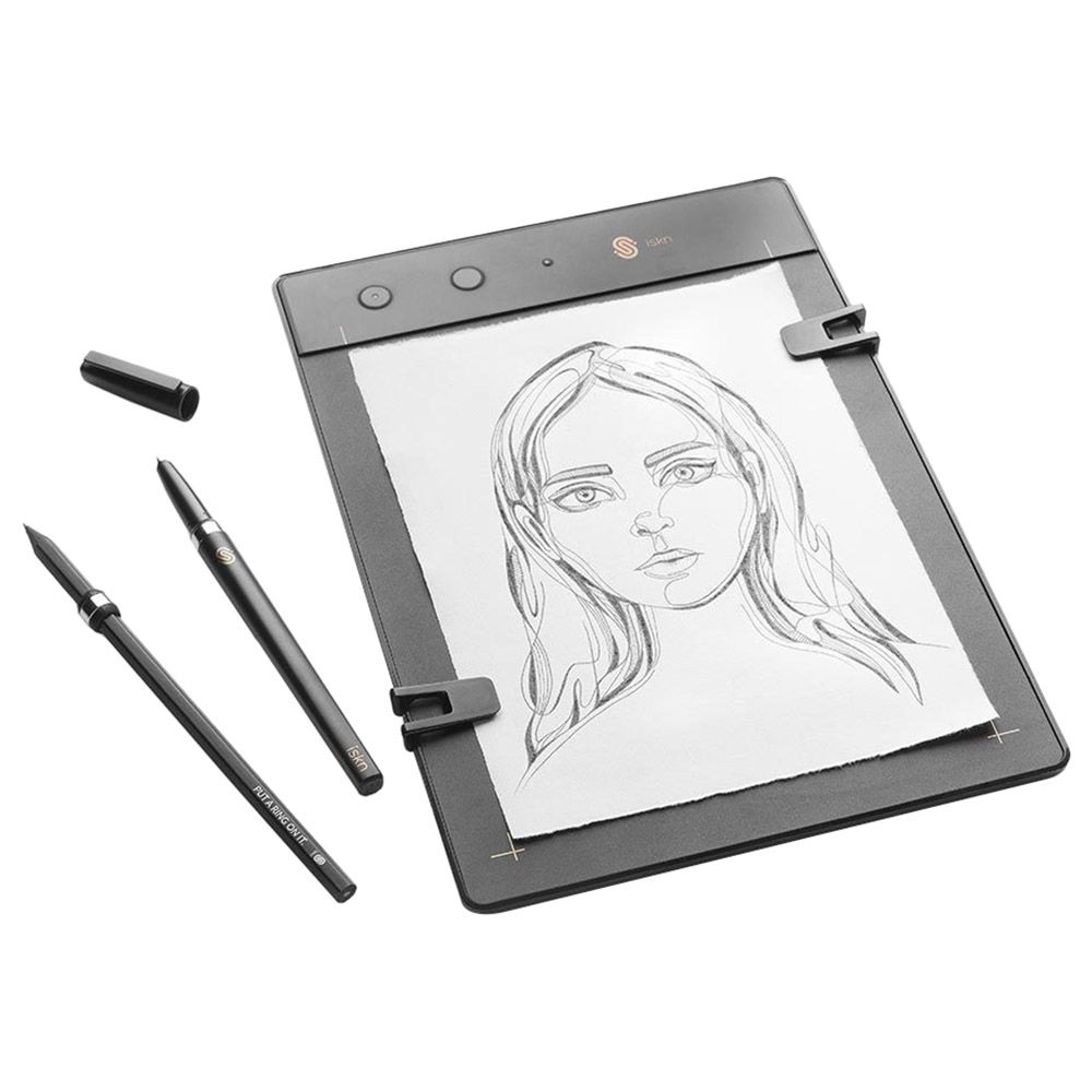 iskn - The Slate 2+ Tablet Notes Digital Drawing Pad - Black