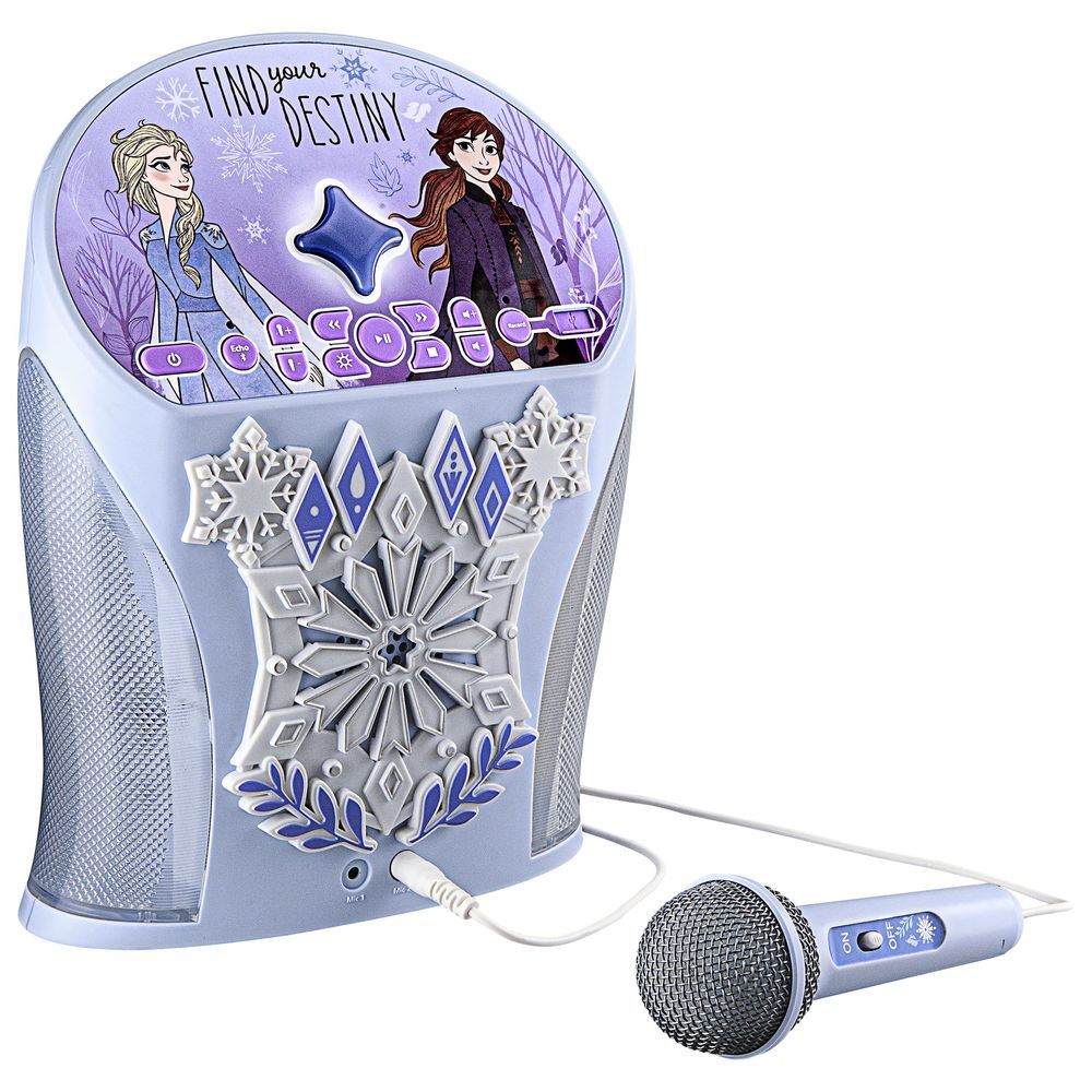 Kid Designs - Disney Frozen Bluetooth Karaoke Machine w/ Microphone