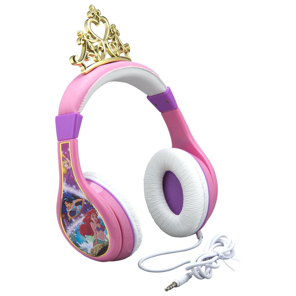 Kid Designs - Disney Princess Kid Safe Wired Headphone - Pink