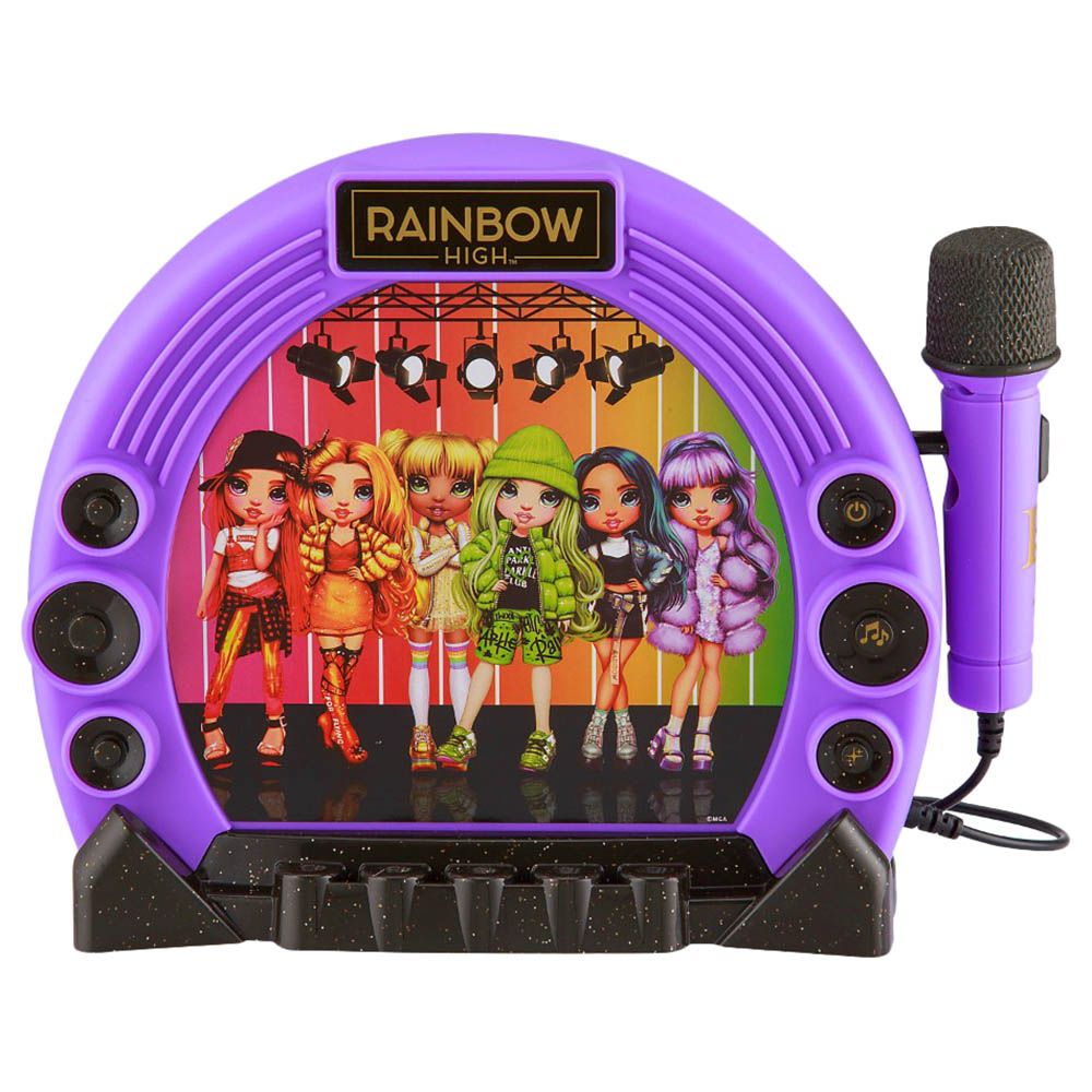 KIDdesigns - MGA Rainbow High Sing-Along Boombox & Microphone