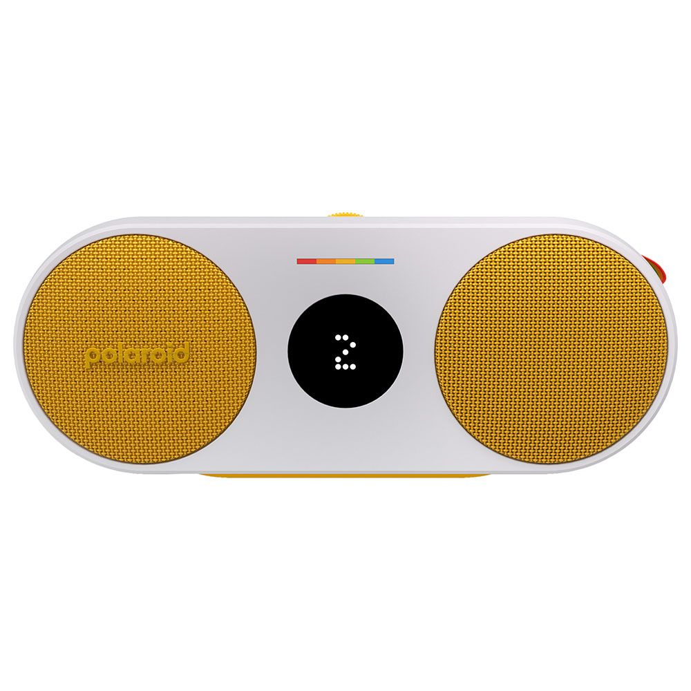 Polaroid - P2 Music Player Bluetooth Speaker - Yellow & White