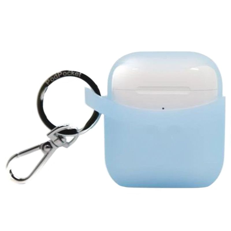 PodPocket - Silicone Case for Apple Airpod - Light Blue