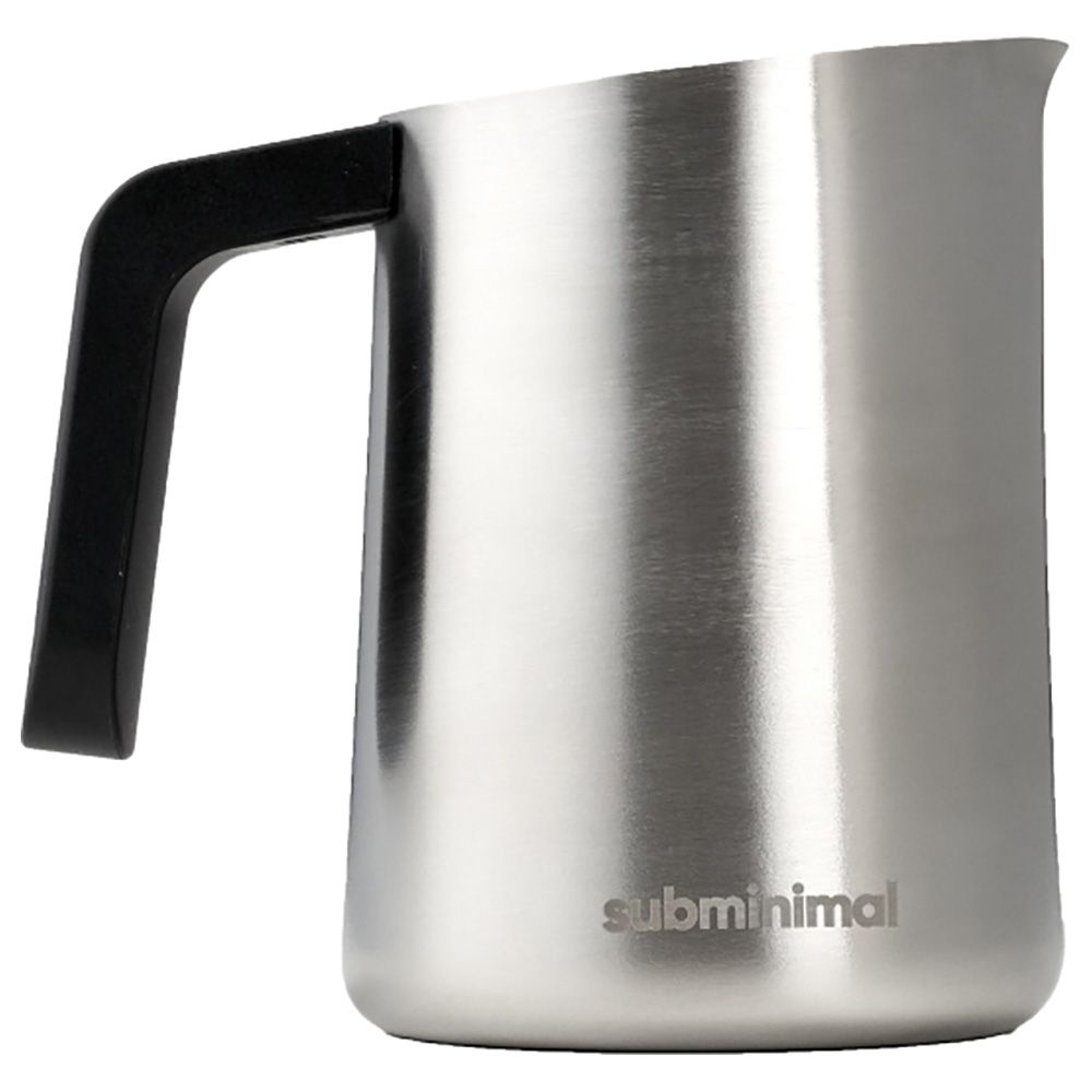 Subminimal - Milk Jug W/ Cleaning Brush - 450Ml - Silver