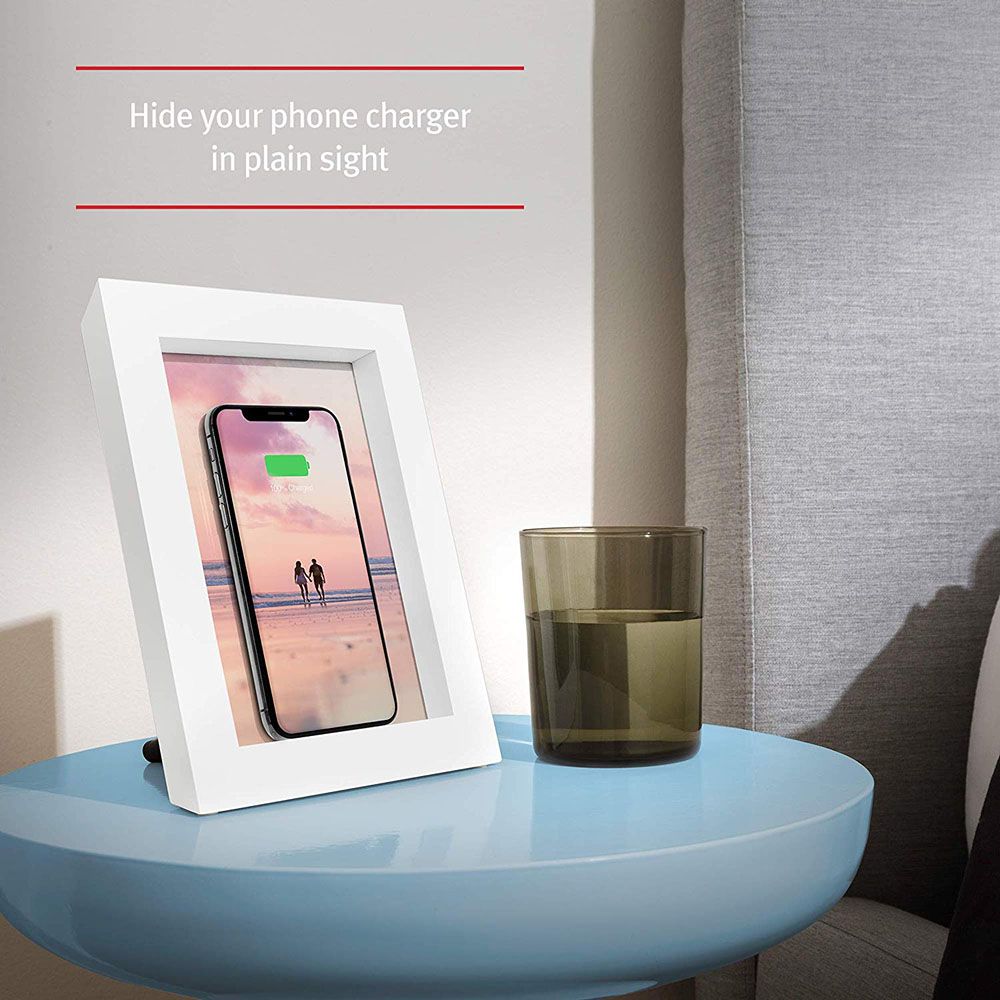 Twelve South - Powerpic Wireless Charging Photoframe, White