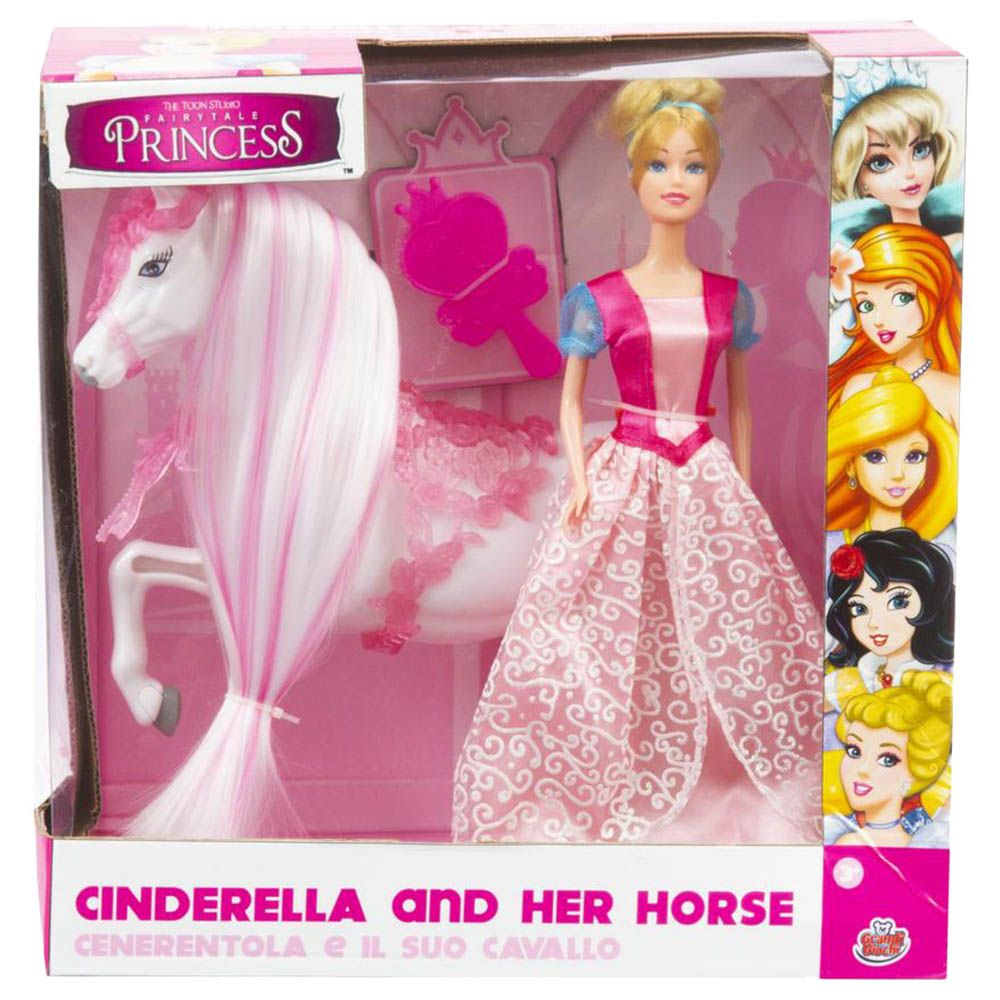 Grandi Giochi - Princess Cinderella With Horse - 30cm