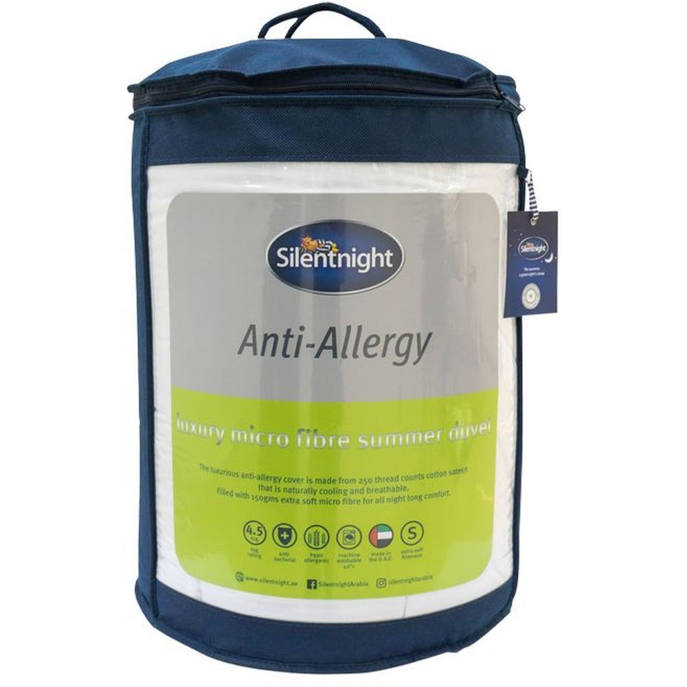 Silentnight - Anti-Allergy Microfibre Summer Duvet - 220 x 260 cm