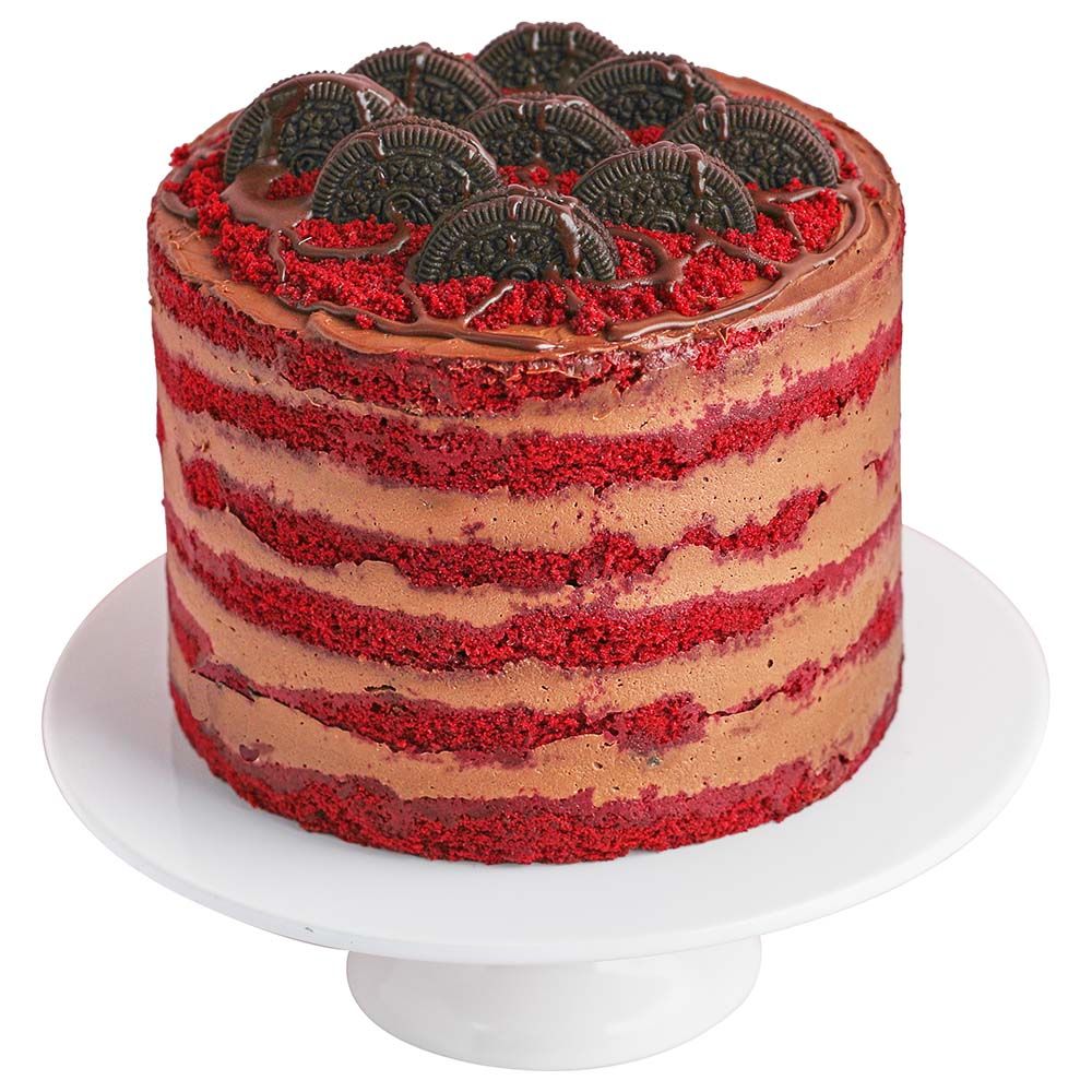 SugarMoo- Red Velvet Oreo Crunch Cake 