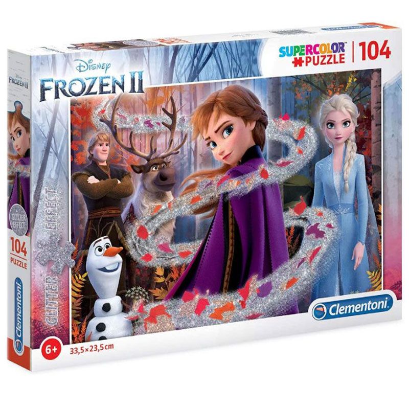 Clementoni - Disney Frozen 2 Glitters Puzzle - 104Pcs