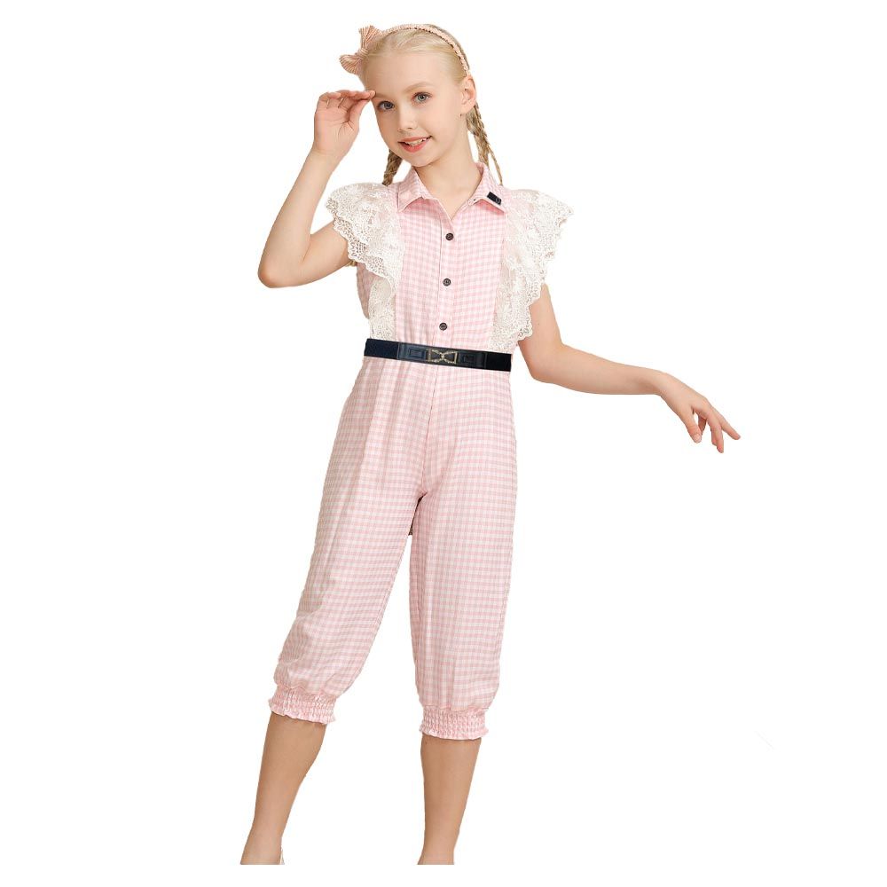 Le Crystal - Girl Party Jumpsuit - Baby Pink