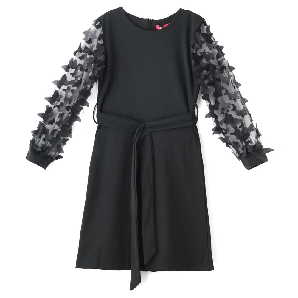 Le Crystal - Girl Party Dress - Black