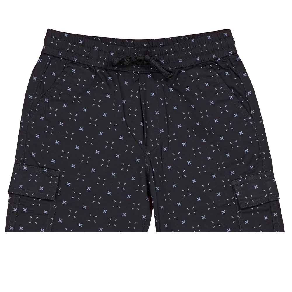 Nexgen Junior - Boys Cargo Jamaican Shorts - Black