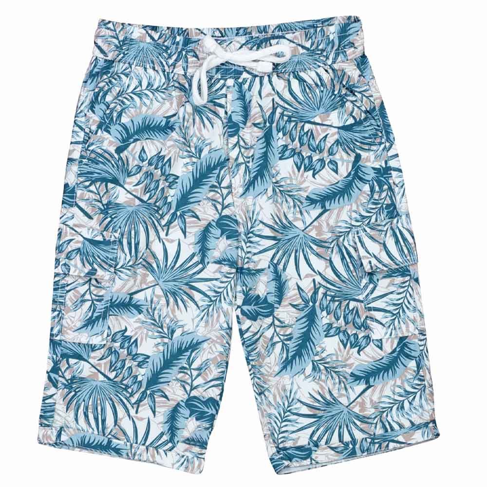 Nexgen Junior - Boys Printed Jamaican Shorts - Green