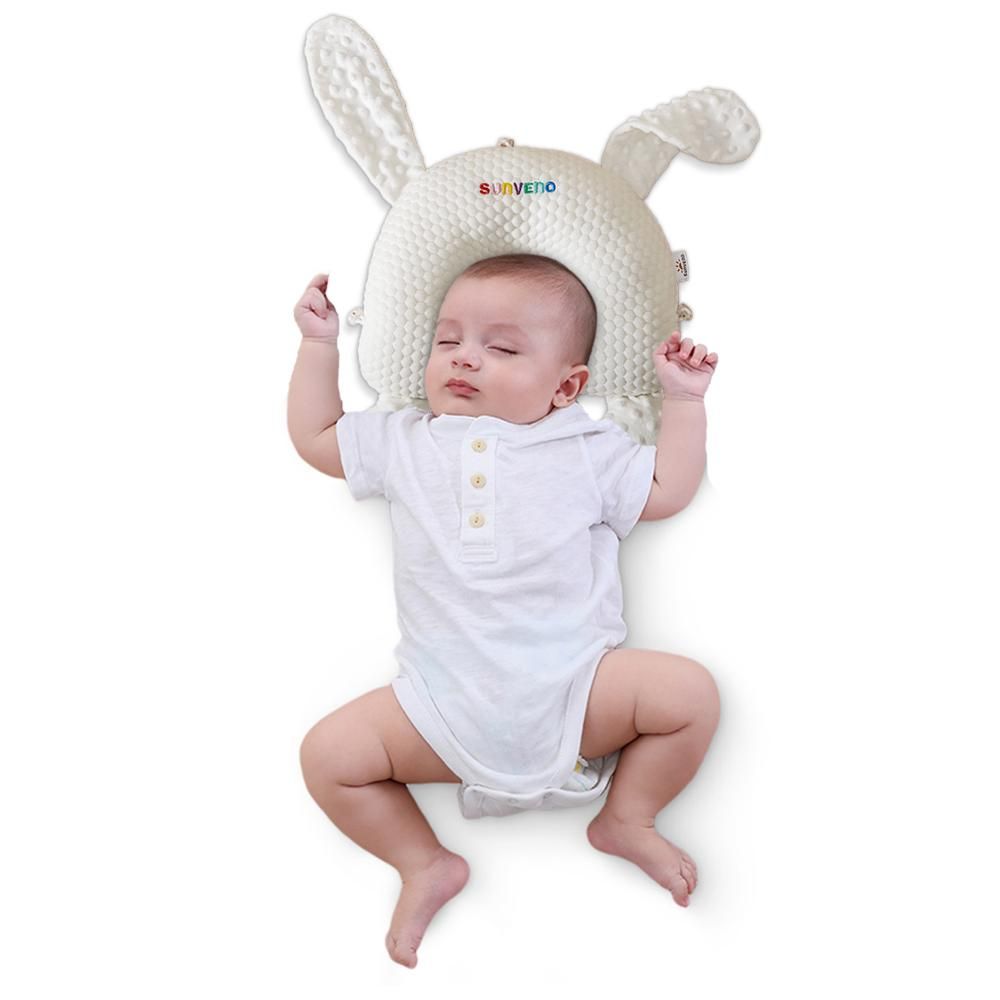 Sunveno - Infant Head Shaper Rabbit Pillow - White