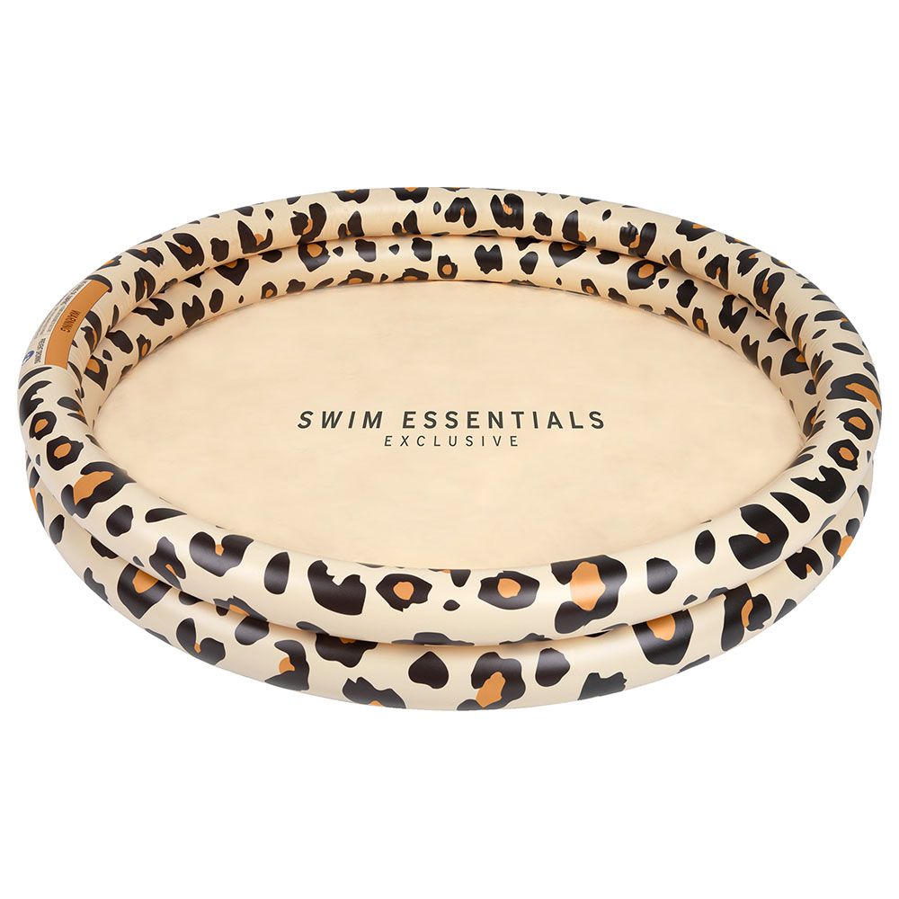 Swim Essentials - Leopard Printed Children's Pool - 100cm - Beige