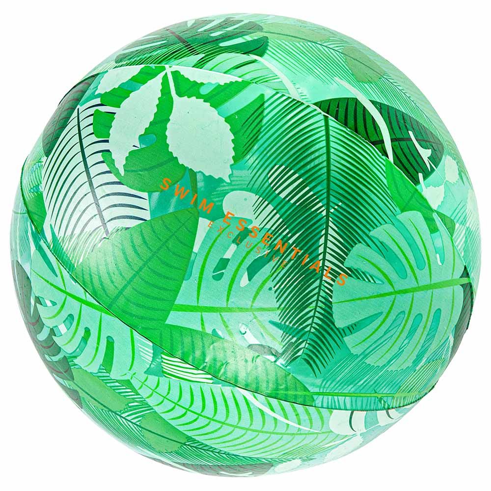 Swim Essentials - Tropical Leaves Beachball - 51cm - Green