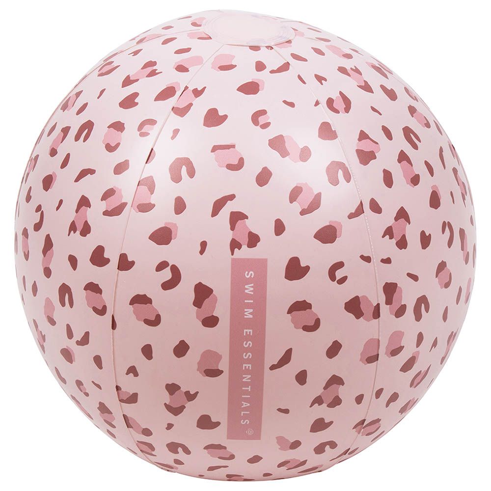 Swim Essentials - Leopard Beachball - 51cm - Pastel Pink