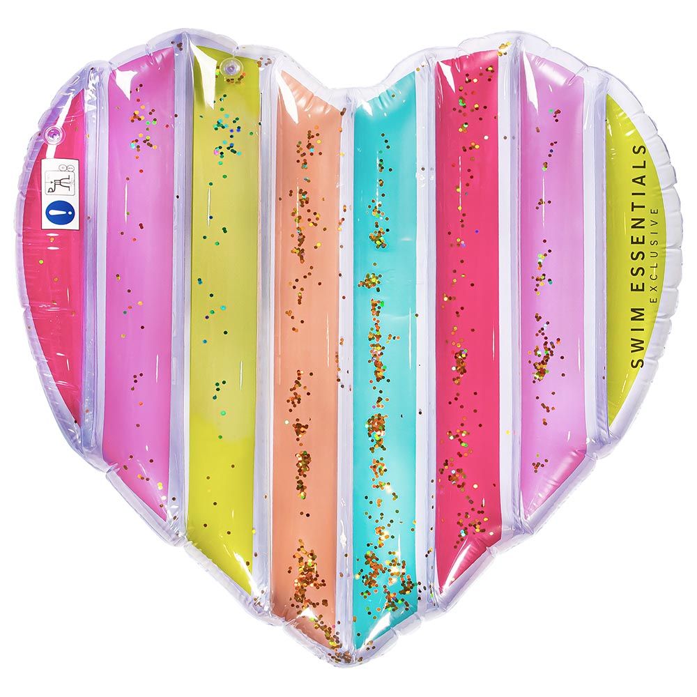 Swim Essentials - Rainbow Heart Float 150cm