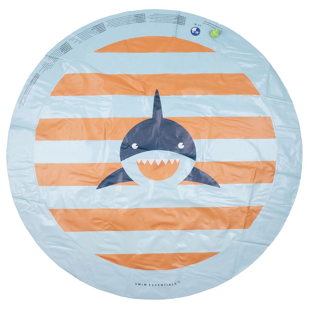 Swim Essentials - Shark Sprinkler Mat - Blue