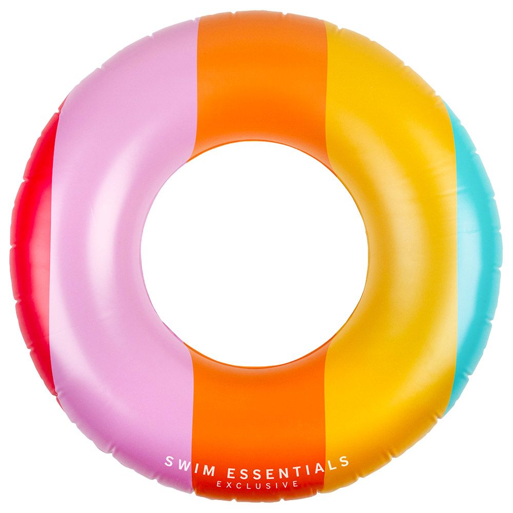 Swim Essentials - Rainbow Printed Swimring - 90cm - Rainbow