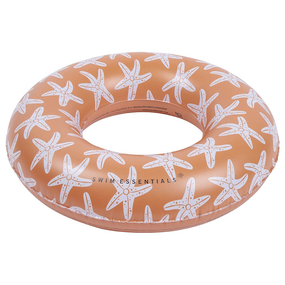 Swim Essentials - Sea Star Printed Swimring - 55cm - Caramel