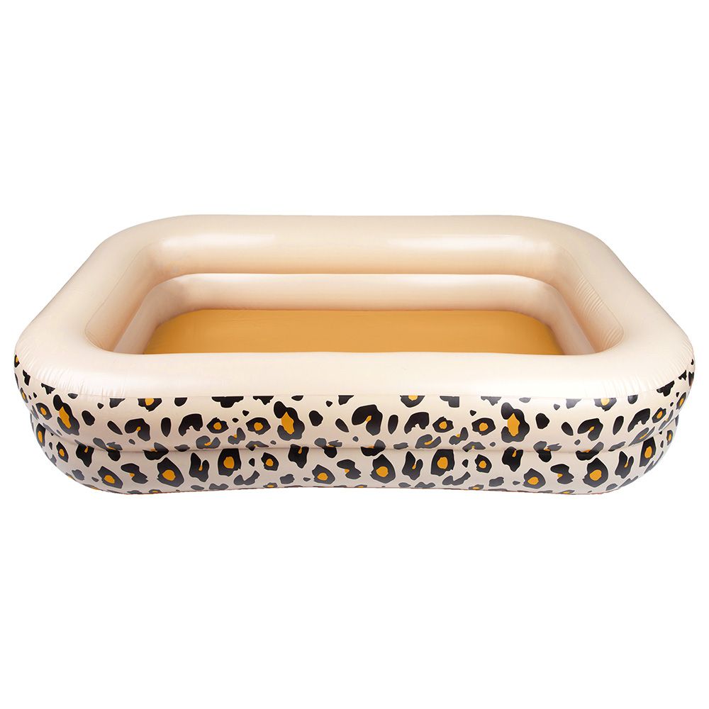 Swim Essentials - Leopard Printed Paddling Pool - 210cm - Beige