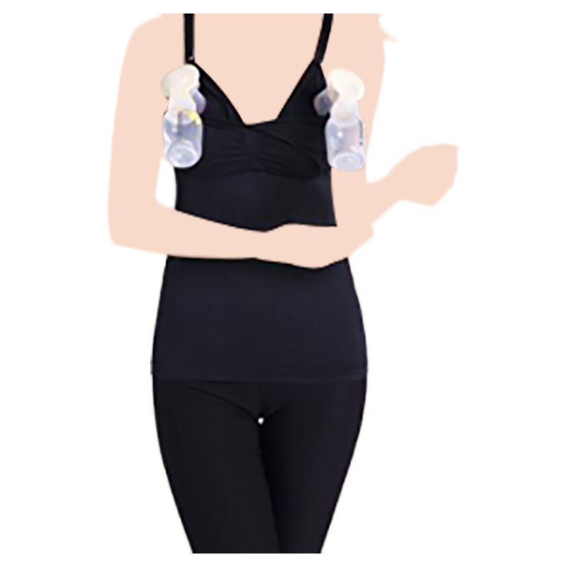 Blooming Blossom - Nursing Top - Black (Exclusive)