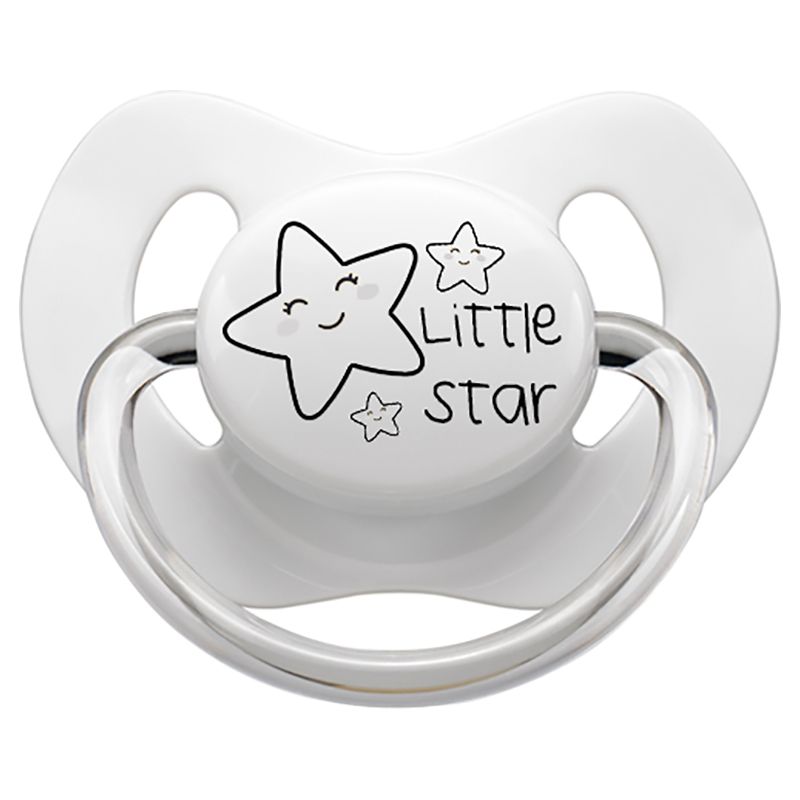 LittleMICO - Little Star Pacifier - 5M+ - White