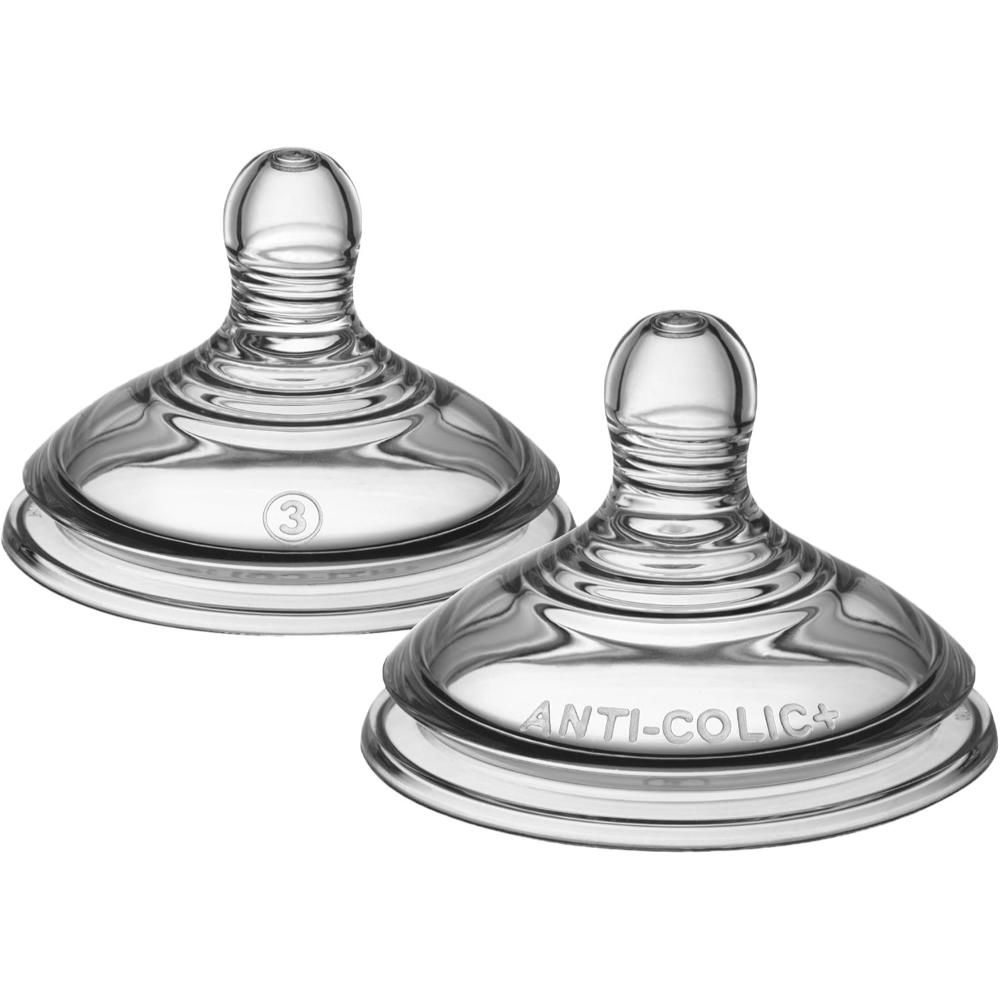 Tommee Tippee - Anti-Colic Baby Bottle Teat Fast Flow Pack Of 2