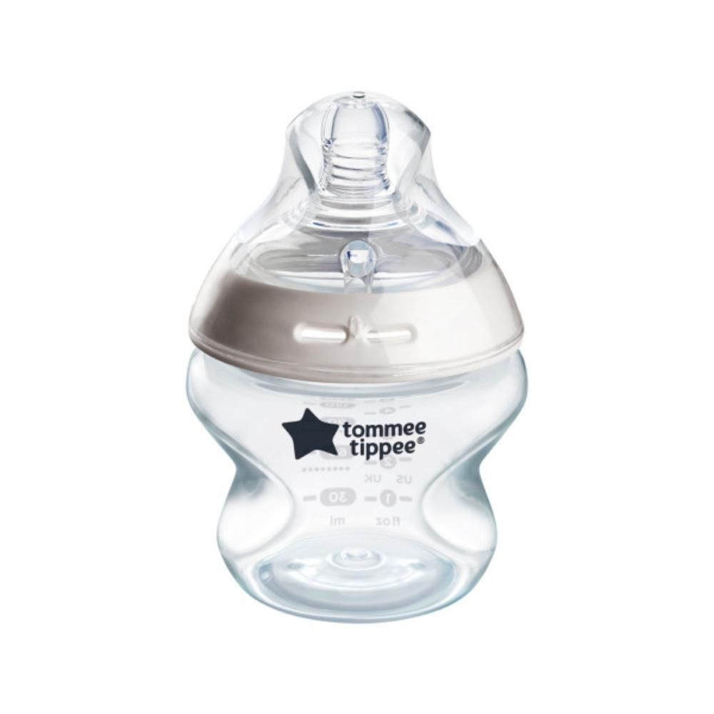 Tommee Tippee Closer to Nature Feeding Bottle, 150ml - Clear