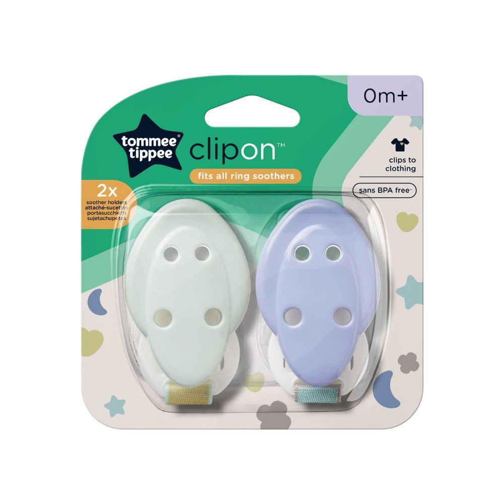 Tommee Tippee - Soother Holder Pack of 2 - Assorted 1pc