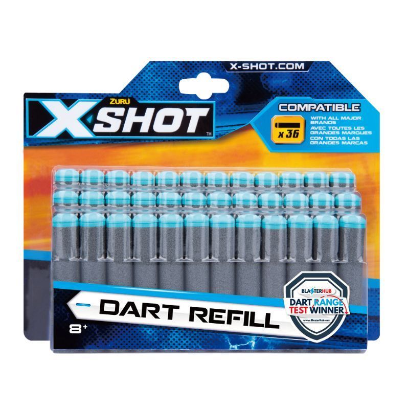 X-Shot - S001-30 Pack Excel Refill Darts Color Card