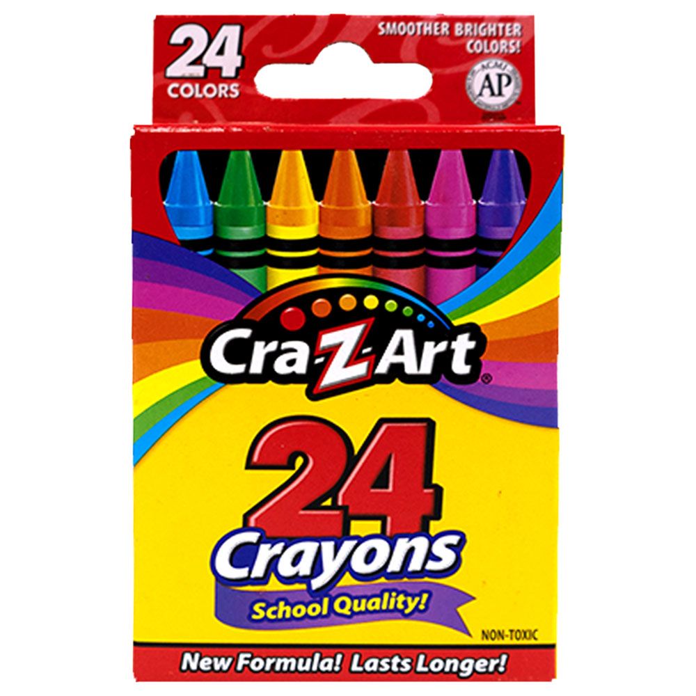 Crazart - Crayons Peggable Box 24pcs