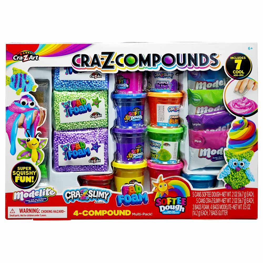 Cra-Z-Art - Cra-Z-Compounds 4-Compound Multipack w/ 7 Accessories