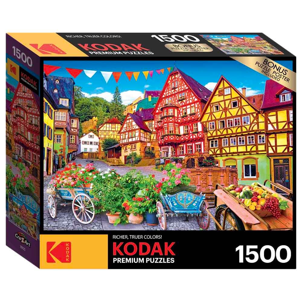 Cra-Z-Art - Kodak Puzzle Colorful European Town 1500pc