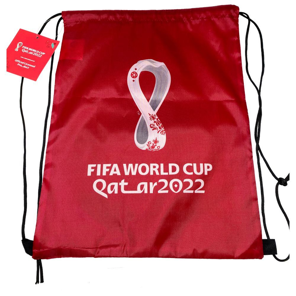 Fifa - 2022 Emblem Drawstring Bag - Brown