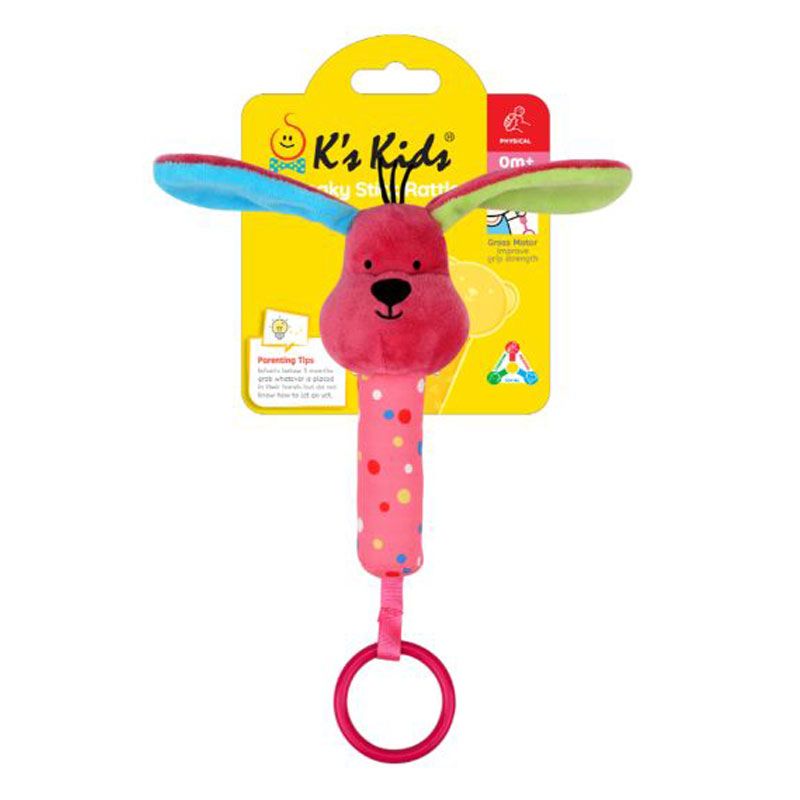 K's Kids - Squeaky Stick Rattle - Patrick 