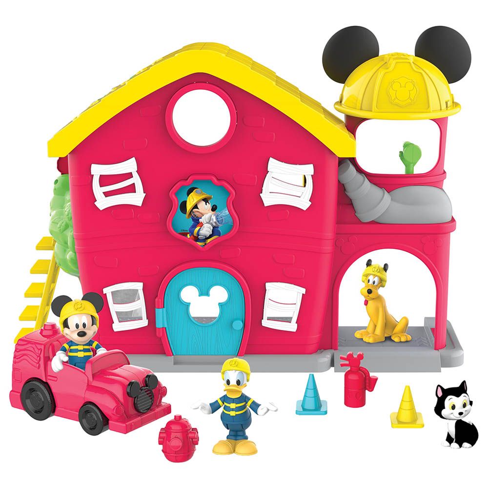 Mickey Mouse - Junior Mickey Mouse Firehouse 14 pcs Playset