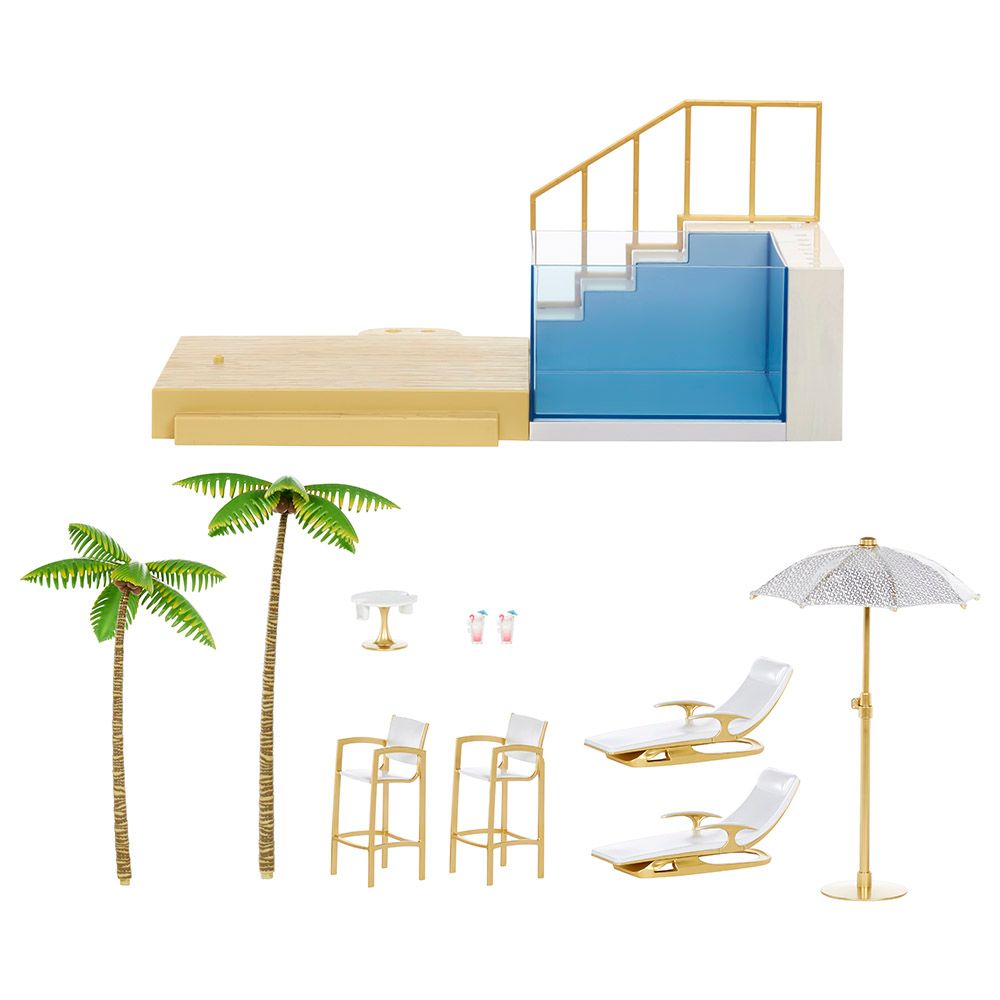 Rainbow High - Color Change Pool & Beach Playset