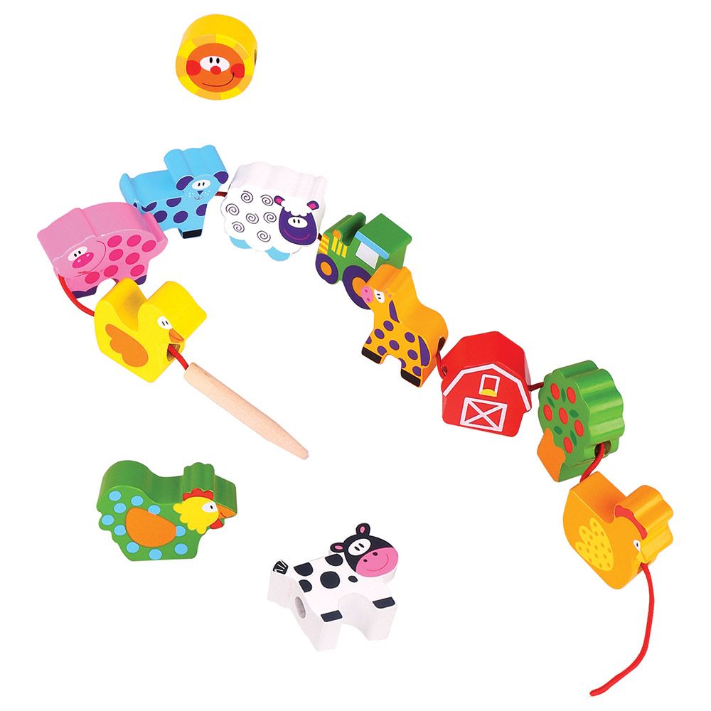 Tooky Toy - Lacing Farm Toy