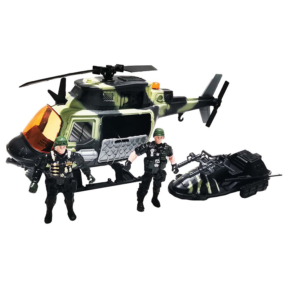 TTC - Special Combat Military Helicopter Playset