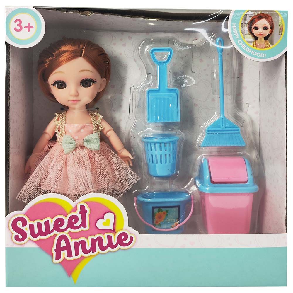 Sweet Annie - Doll Cleaning Kit Playset - 6-inch