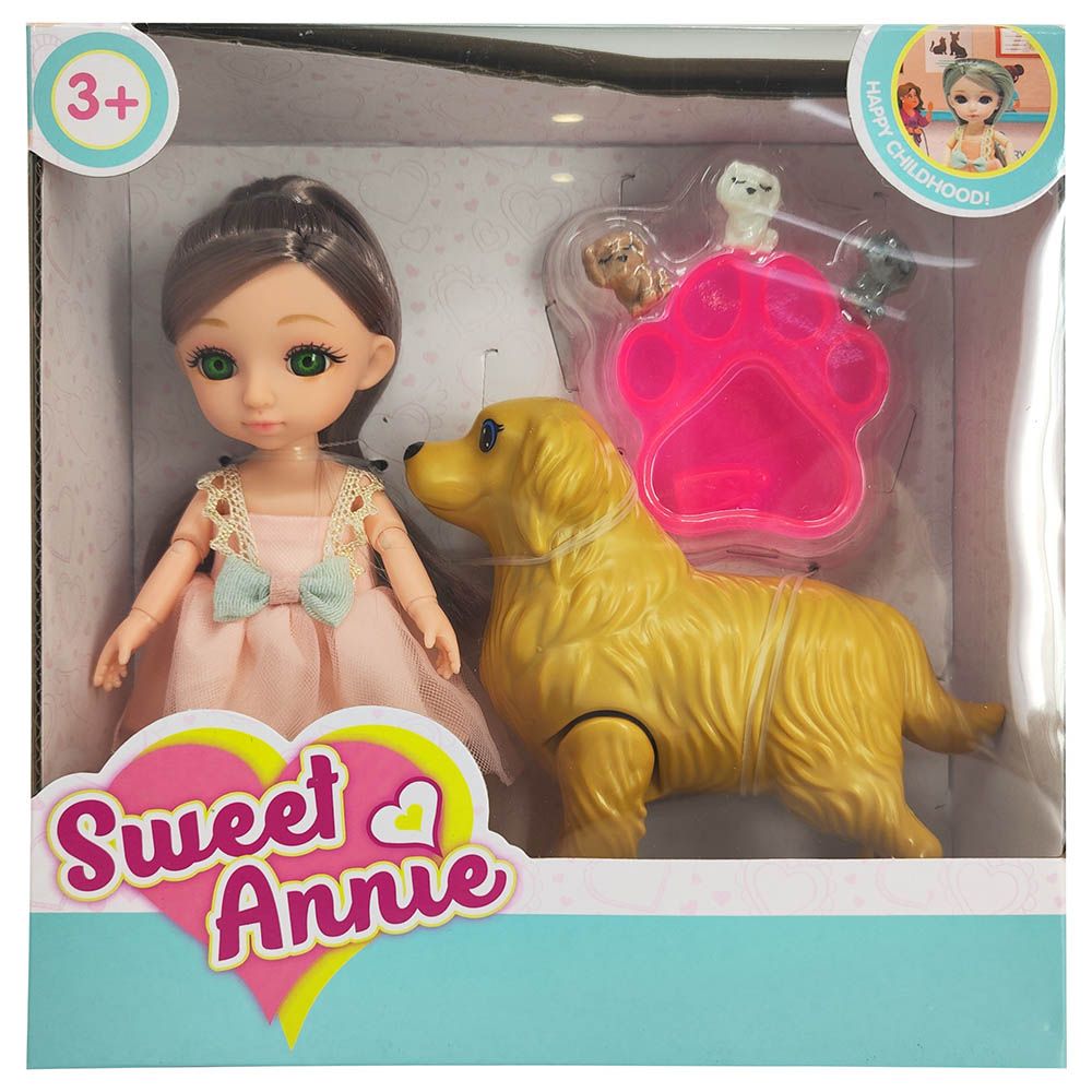 Sweet Annie - Doll Dog Pet Playset - 6-inch