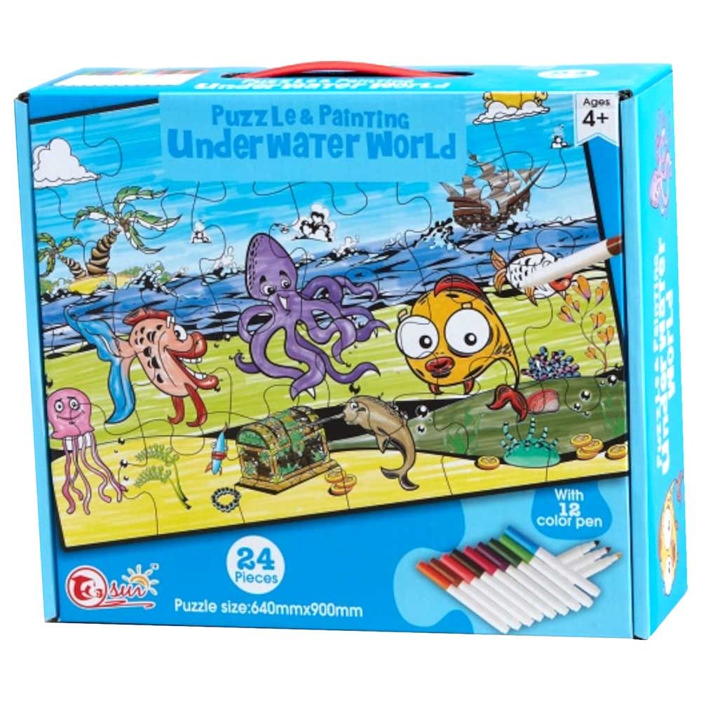 Tu Sun - Puzzle And Painting Water World 24pcs