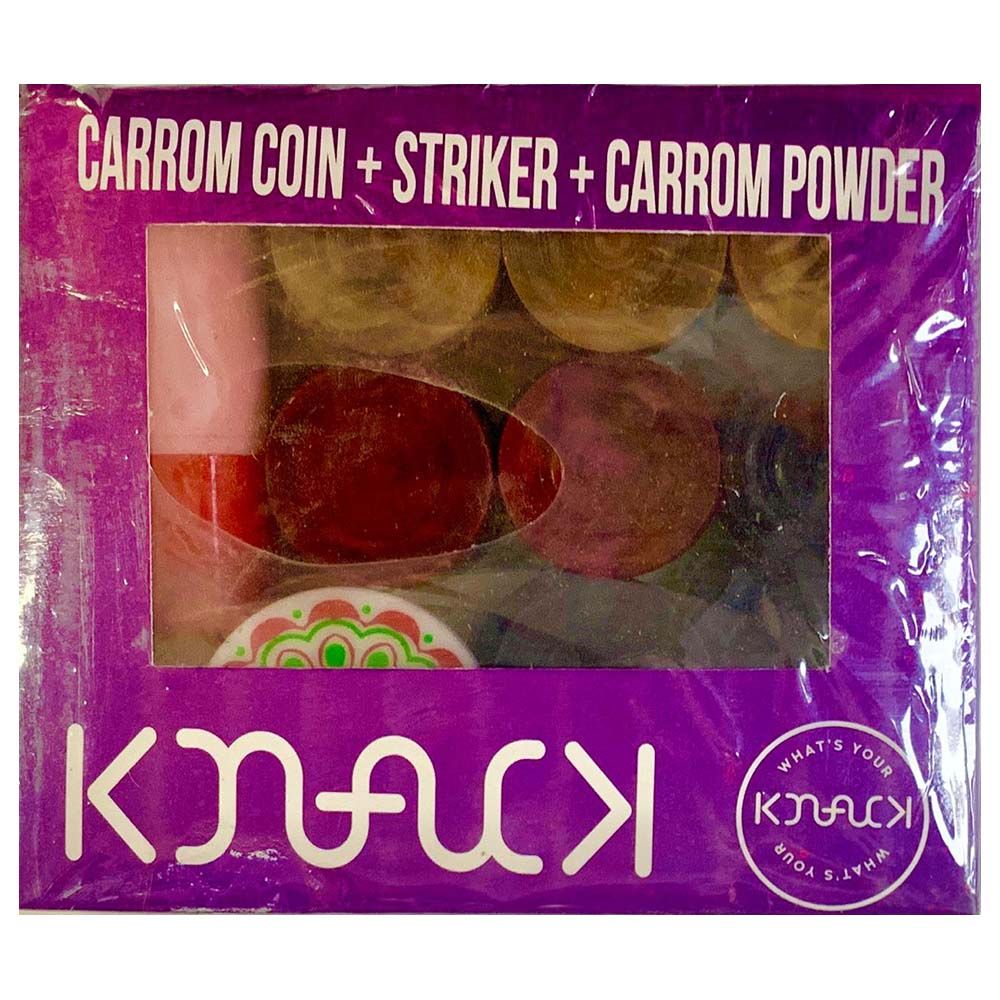 Knack - Knack Carrom Coins + Striker + Powder