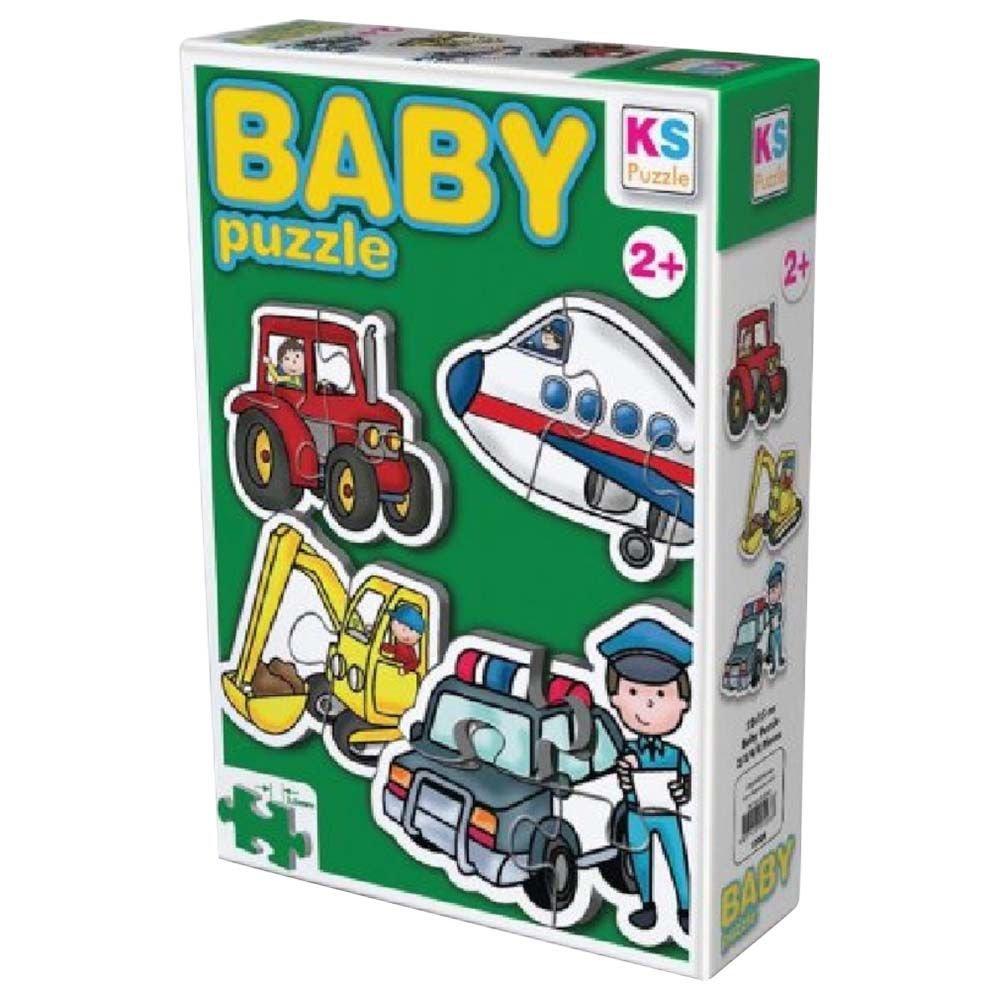 Ks Games - Jobs And Vehicles Baby Puzzle 4pcs