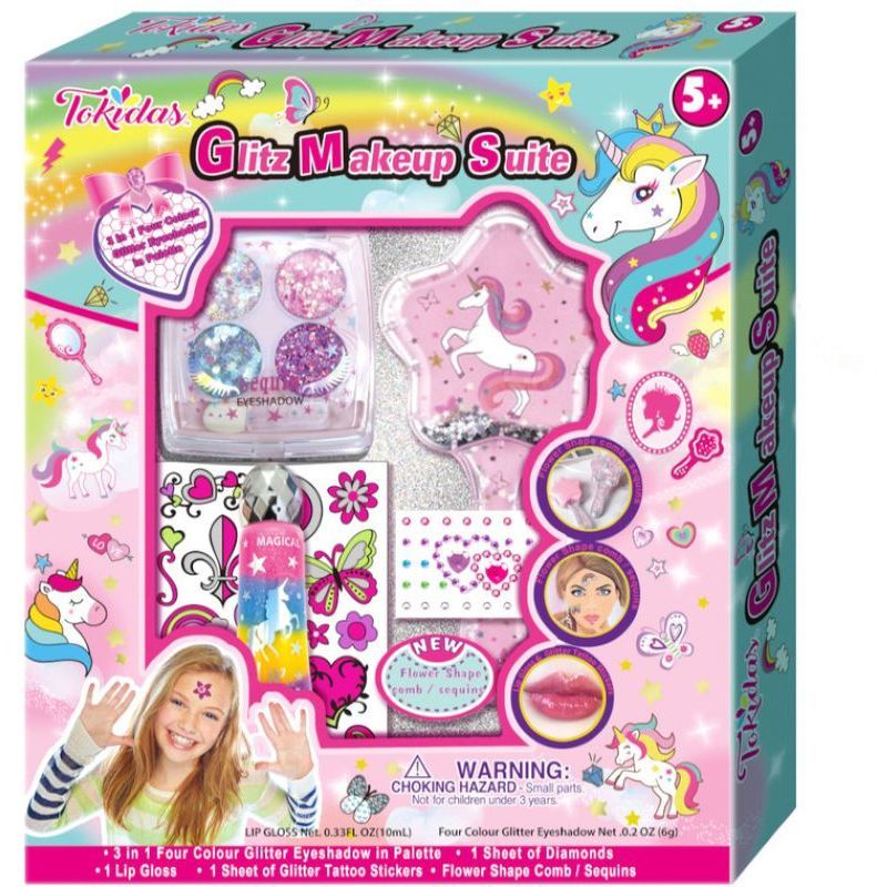 Tokidas - Girls Glitz Makeup Set With Tattoos