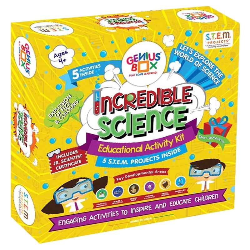 Genius Box - 5-in-1 Incredible Science Activity Kit 