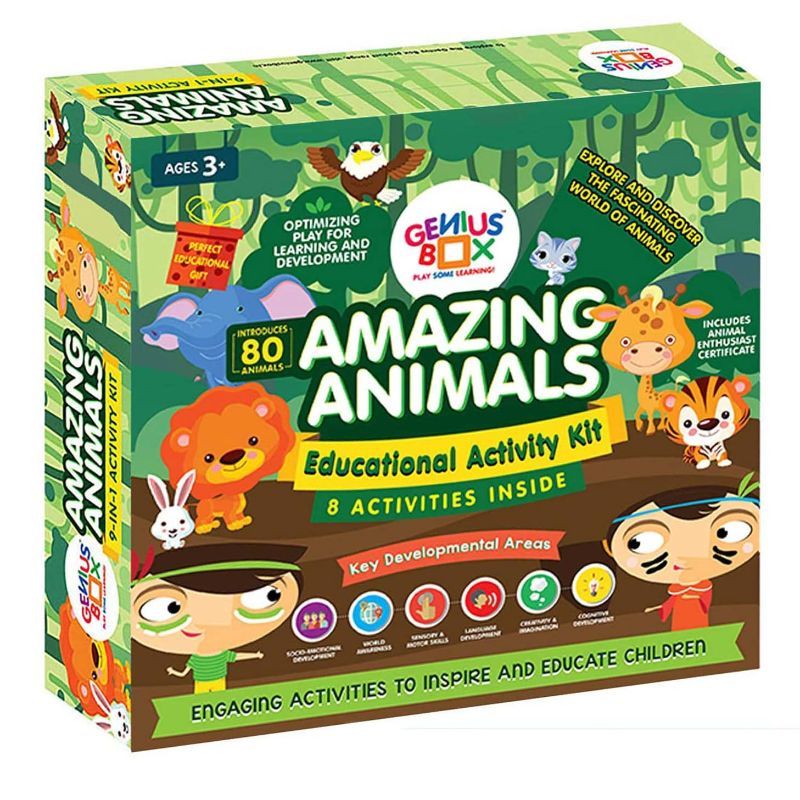 Genius Box - 8-in-1 Amazing Animals Educational Activity Kit