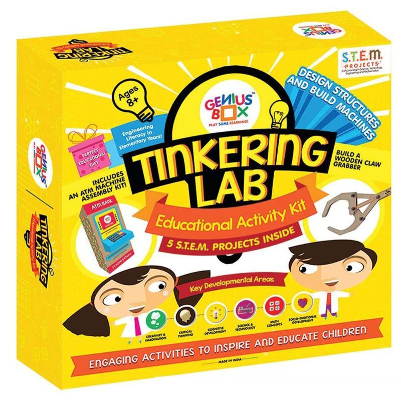 Genius Box - 5-in-1 Tinkering Lab Educational Activity Kit